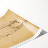 Antique Portrait Prints - Military Gentleman Sketch Art Canvas