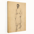 Antique Portrait Prints - Military Gentleman Sketch Art Canvas