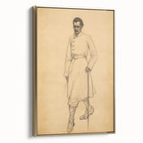 Antique Portrait Prints - Military Gentleman Sketch Art Canvas