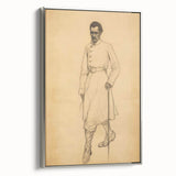 Antique Portrait Prints - Military Gentleman Sketch Art Canvas