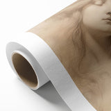 Classic Portrait Artwork - Ethereal Woman Pencil Sketch Canvas