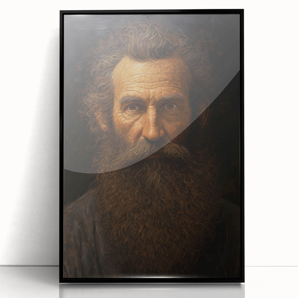Antique Portrait Prints - Rugged Bearded Man Vintage Canvas Art