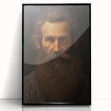 Antique Portrait Prints - Rugged Bearded Man Vintage Canvas Art