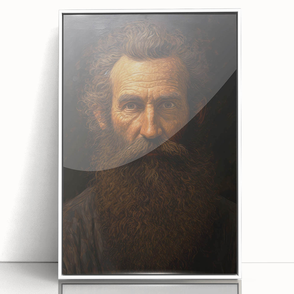 Antique Portrait Prints - Rugged Bearded Man Vintage Canvas Art