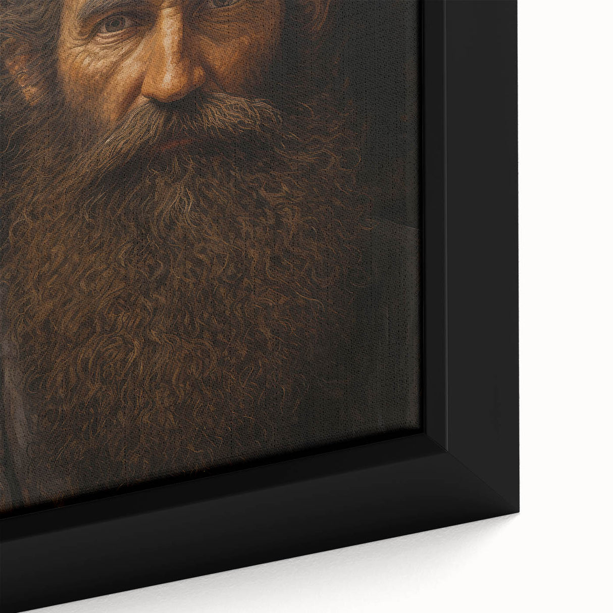 Antique Portrait Prints - Rugged Bearded Man Vintage Canvas Art