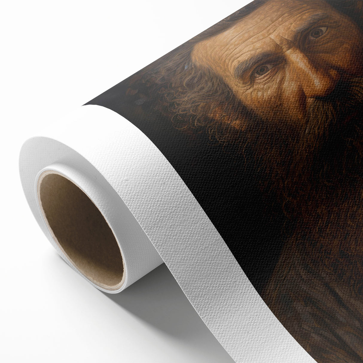 Antique Portrait Prints - Rugged Bearded Man Vintage Canvas Art