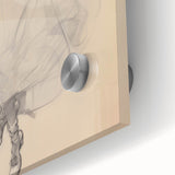 Retro Portrait Canvas – Vintage Sketch of Classic Fashion Elegance