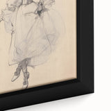 Retro Portrait Canvas – Vintage Sketch of Classic Fashion Elegance