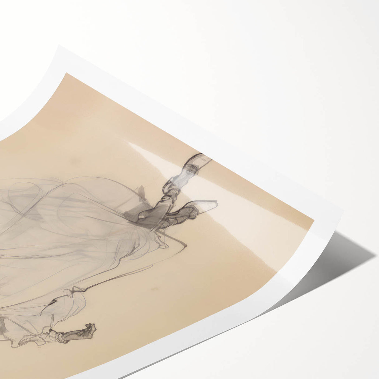 Retro Portrait Canvas – Vintage Sketch of Classic Fashion Elegance