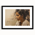 Vintage Portrait Art | Antique Portrait of Woman in Warm Tones