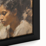 Vintage Portrait Art | Antique Portrait of Woman in Warm Tones