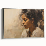 Vintage Portrait Art | Antique Portrait of Woman in Warm Tones