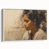 Vintage Portrait Art | Antique Portrait of Woman in Warm Tones