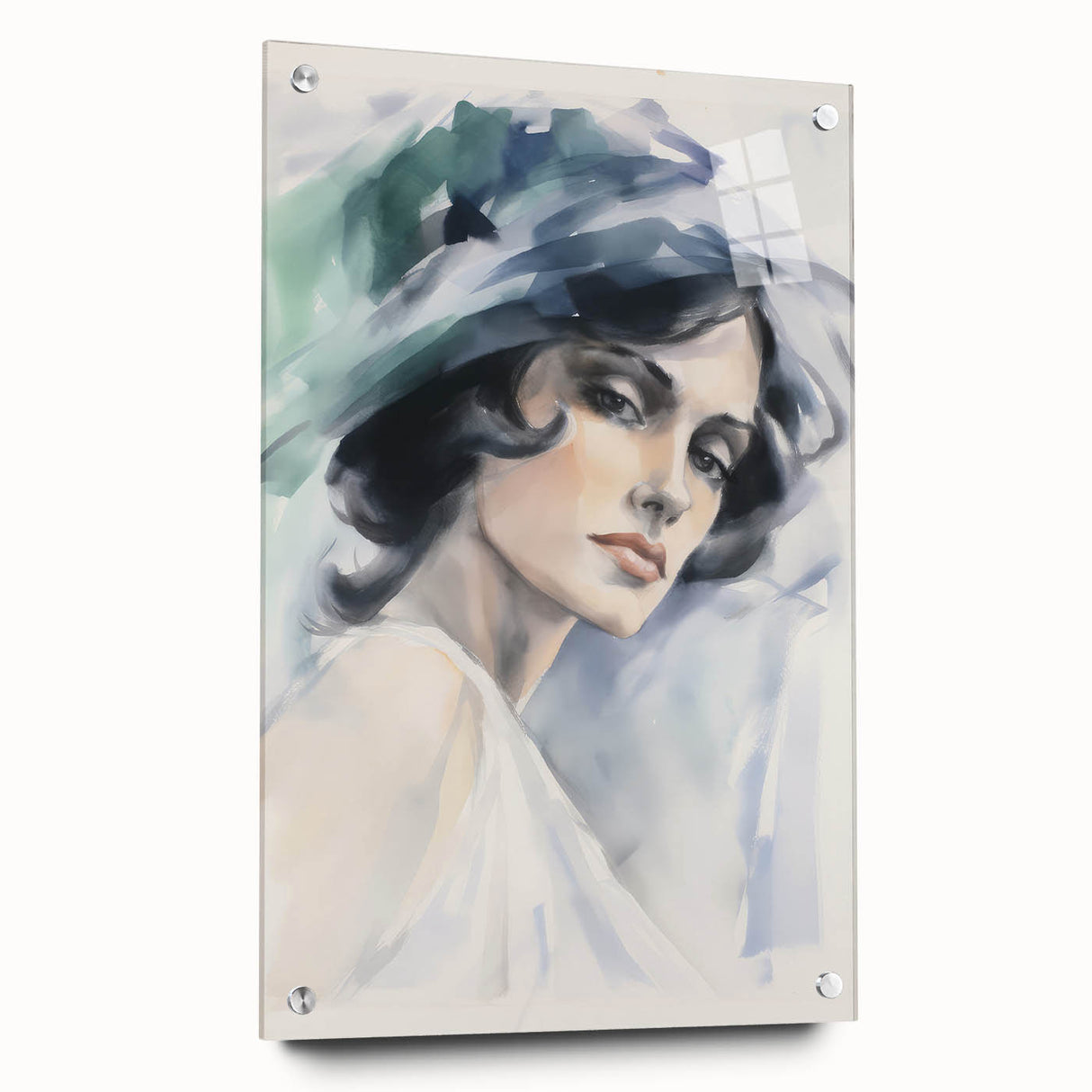 Vintage Portrait Art – Elegant Retro-Inspired Wall Art Print