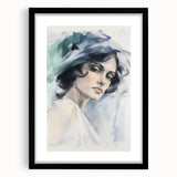 Vintage Portrait Art – Elegant Retro-Inspired Wall Art Print