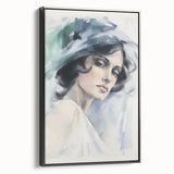 Vintage Portrait Art – Elegant Retro-Inspired Wall Art Print