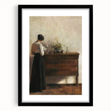 Antique Portrait Prints – Vintage Woman Reading Classic Wall Art