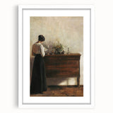 Antique Portrait Prints – Vintage Woman Reading Classic Wall Art