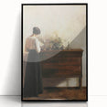 Antique Portrait Prints – Vintage Woman Reading Classic Wall Art