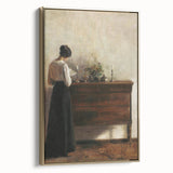 Antique Portrait Prints – Vintage Woman Reading Classic Wall Art