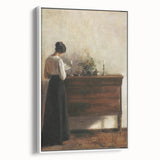 Antique Portrait Prints – Vintage Woman Reading Classic Wall Art