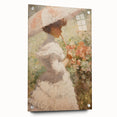 Antique Portrait Prints – Elegant Vintage Lady with Parasol Art