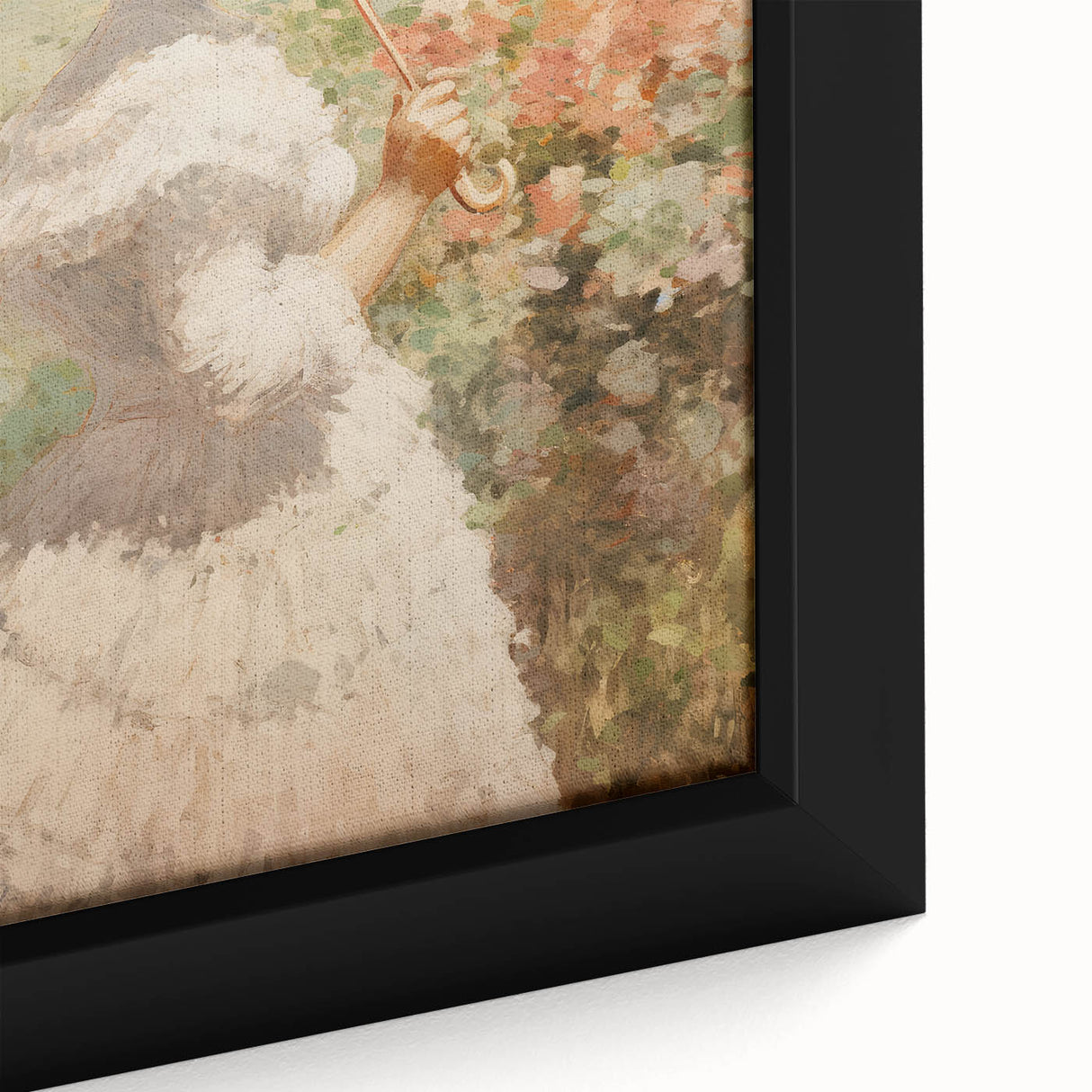 Antique Portrait Prints – Elegant Vintage Lady with Parasol Art