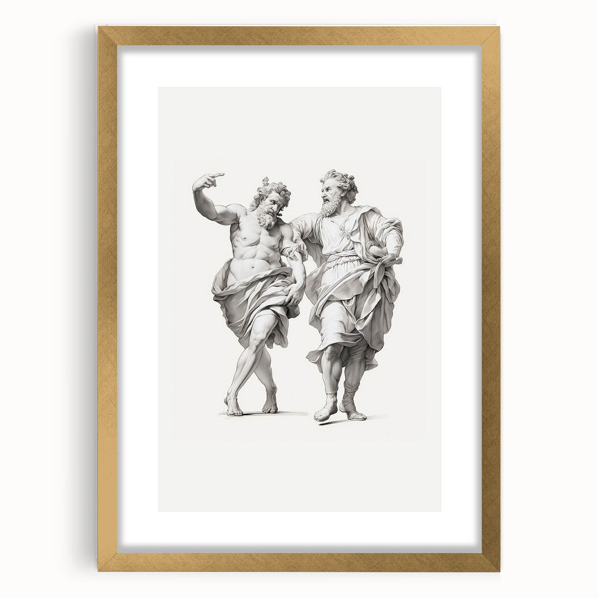 Vintage Portrait Art – Classic Greco-Roman Sculpture Wall Print