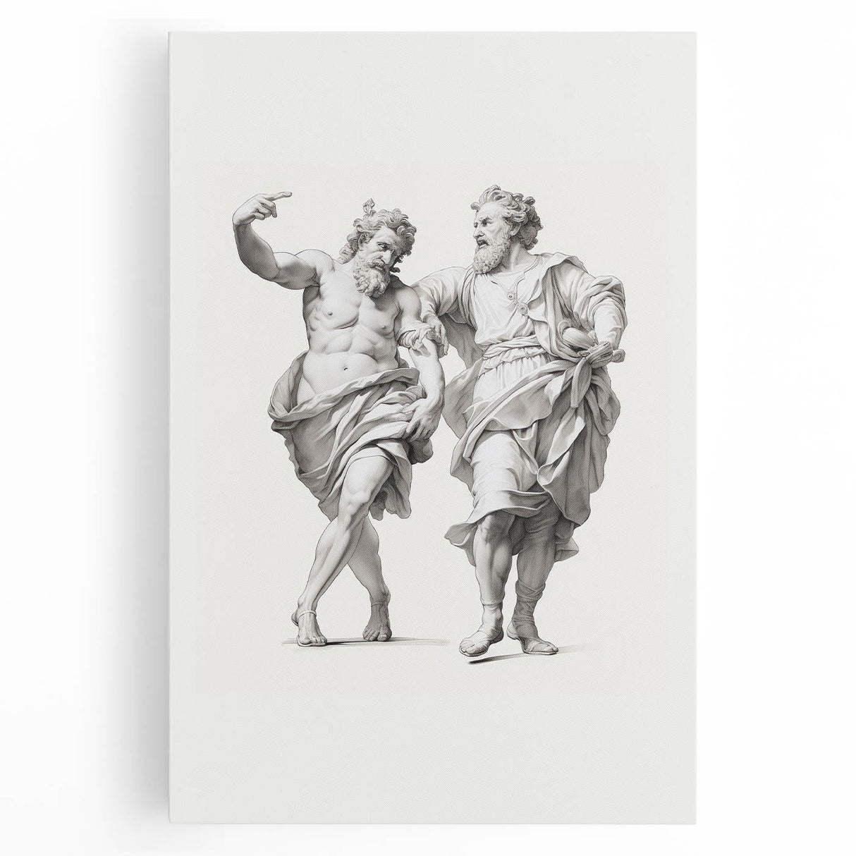 Vintage Portrait Art – Classic Greco-Roman Sculpture Wall Print