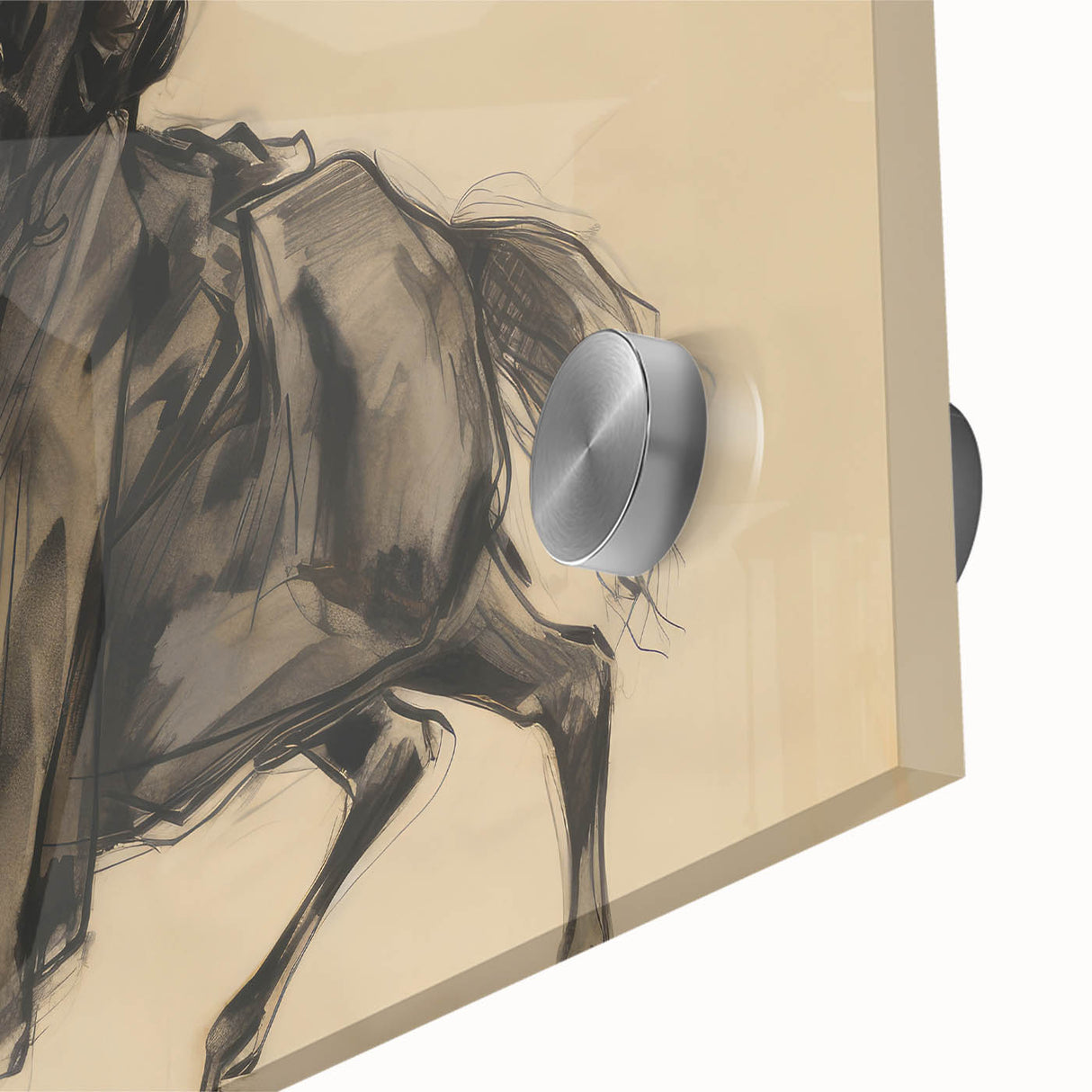 Vintage Portrait Art | Antique Equestrian Portrait Drawing