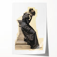 Antique Portrait Prints – Thoughtful Vintage Lady Sketch Artwork