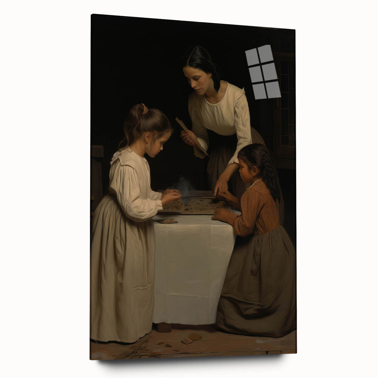 Vintage Portrait Art – Timeless Family Moment in Classic Style