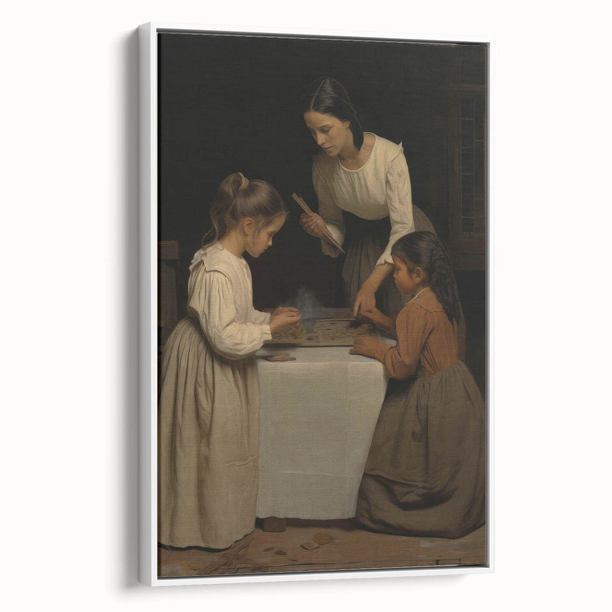Vintage Portrait Art – Timeless Family Moment in Classic Style