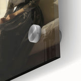 Vintage Portrait Art – Elegant Woman in Sunlit Window Wall Print