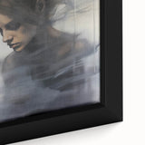 Timeless Portrait Print – Abstract Vintage Woman in Deep Reflection