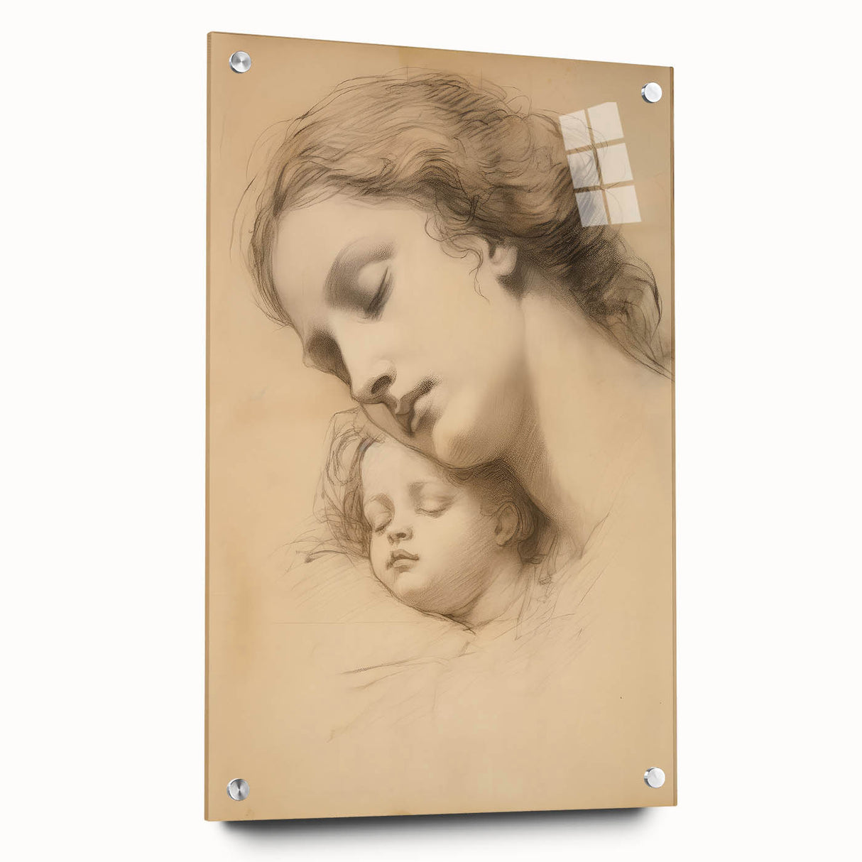 Vintage Portrait Art - Timeless Mother & Child Antique Print