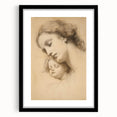 Vintage Portrait Art - Timeless Mother & Child Antique Print