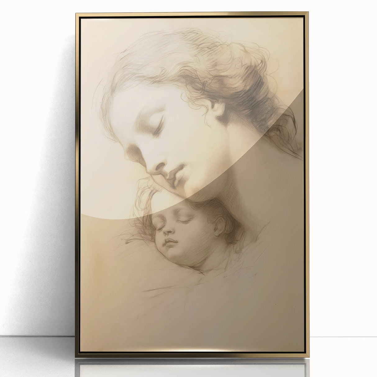 Vintage Portrait Art - Timeless Mother & Child Antique Print