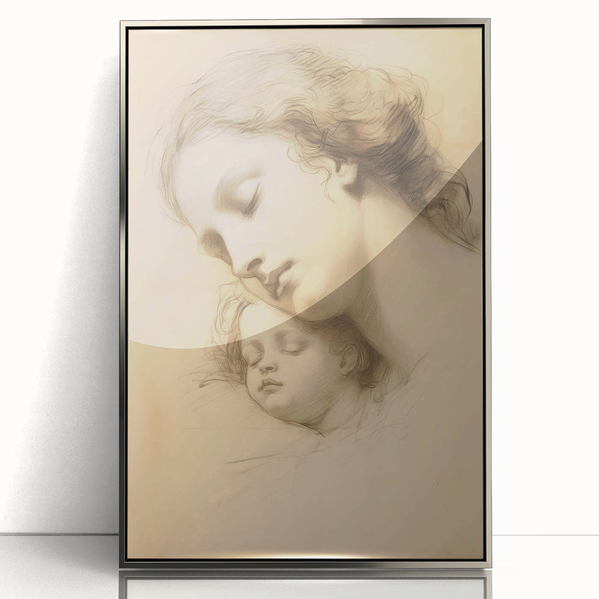Vintage Portrait Art - Timeless Mother & Child Antique Print