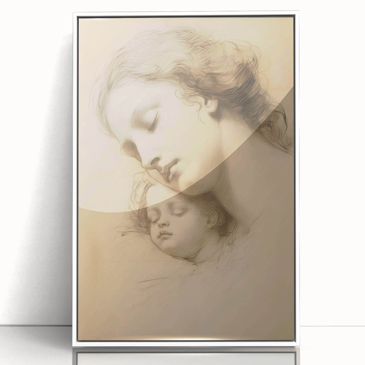 Vintage Portrait Art - Timeless Mother & Child Antique Print