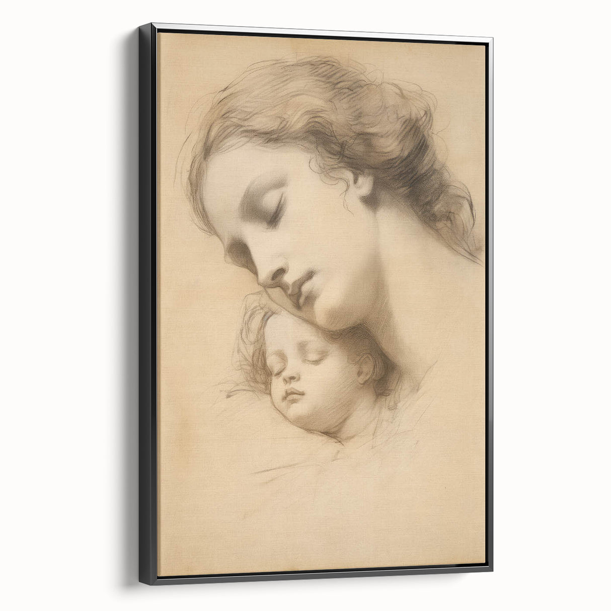 Vintage Portrait Art - Timeless Mother & Child Antique Print