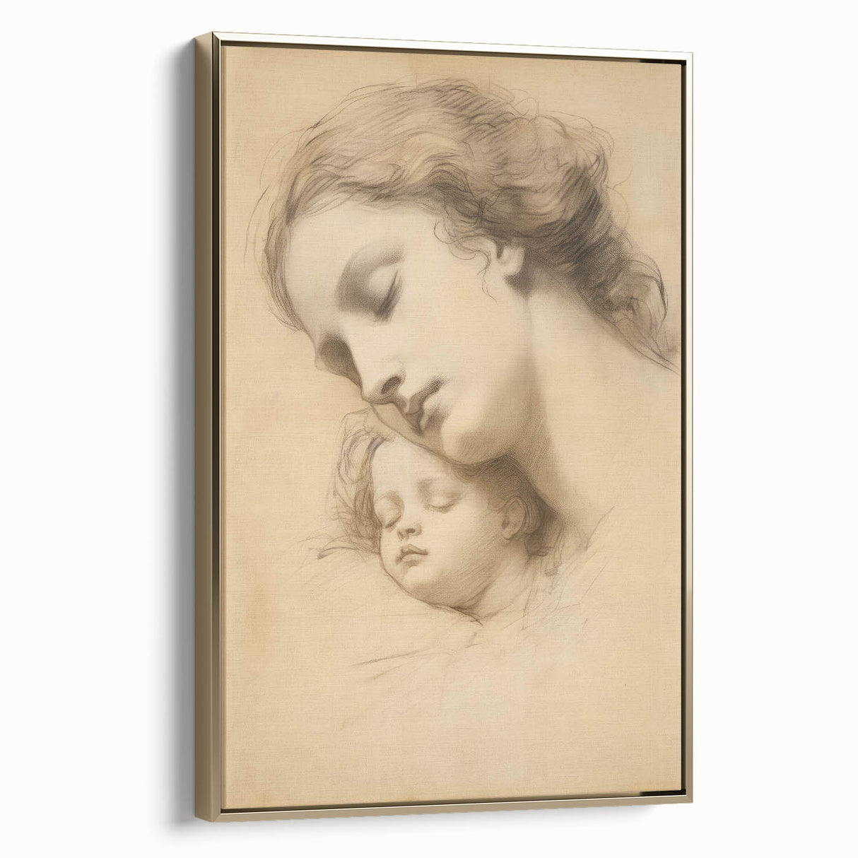 Vintage Portrait Art - Timeless Mother & Child Antique Print