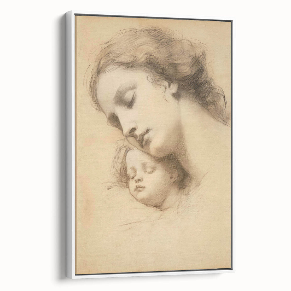 Vintage Portrait Art - Timeless Mother & Child Antique Print