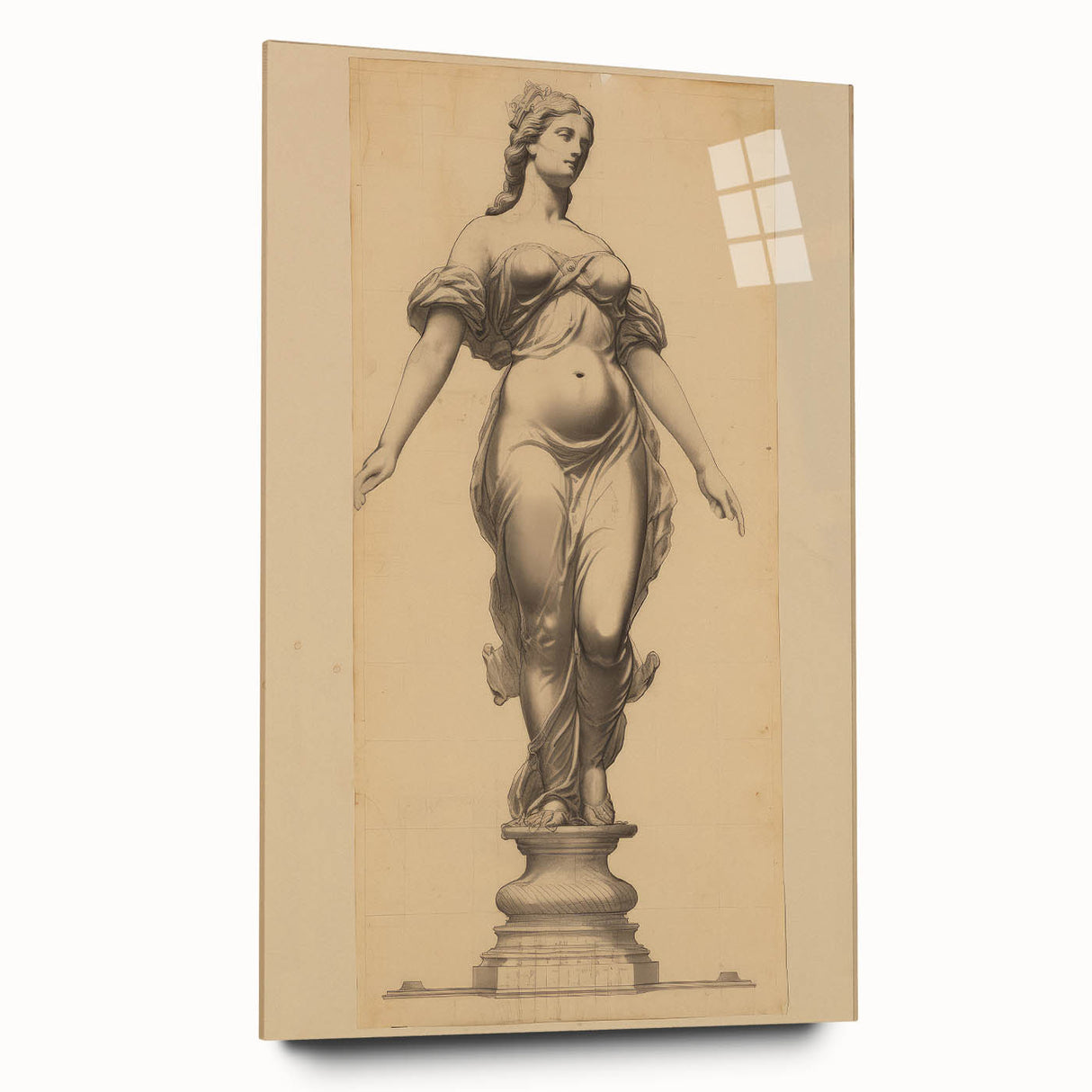 Antique Sculpture Portrait Art – Classic Retro Canvas & Prints