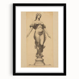 Antique Sculpture Portrait Art – Classic Retro Canvas & Prints
