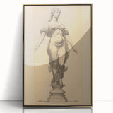 Antique Sculpture Portrait Art – Classic Retro Canvas & Prints