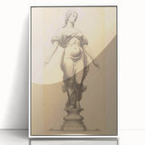 Antique Sculpture Portrait Art – Classic Retro Canvas & Prints