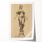 Antique Sculpture Portrait Art – Classic Retro Canvas & Prints