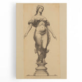Antique Sculpture Portrait Art – Classic Retro Canvas & Prints