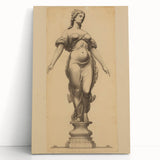 Antique Sculpture Portrait Art – Classic Retro Canvas & Prints